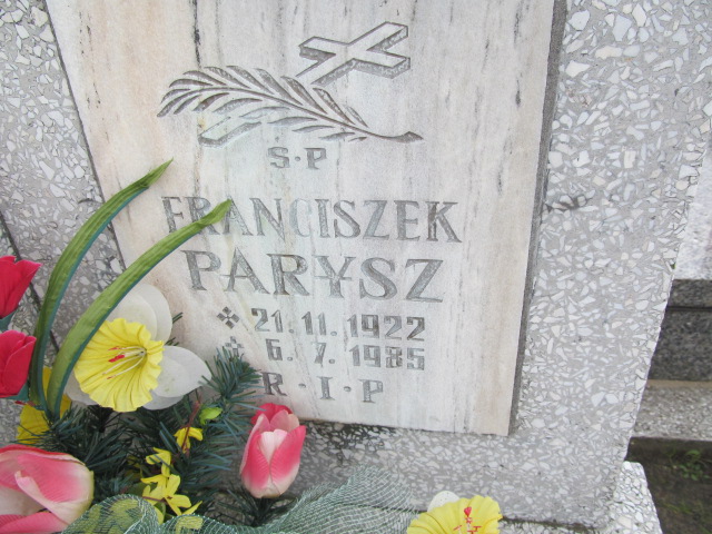 Franciszek Parysz 1922 Tychy Cielmice - Grobonet - Wyszukiwarka osób pochowanych