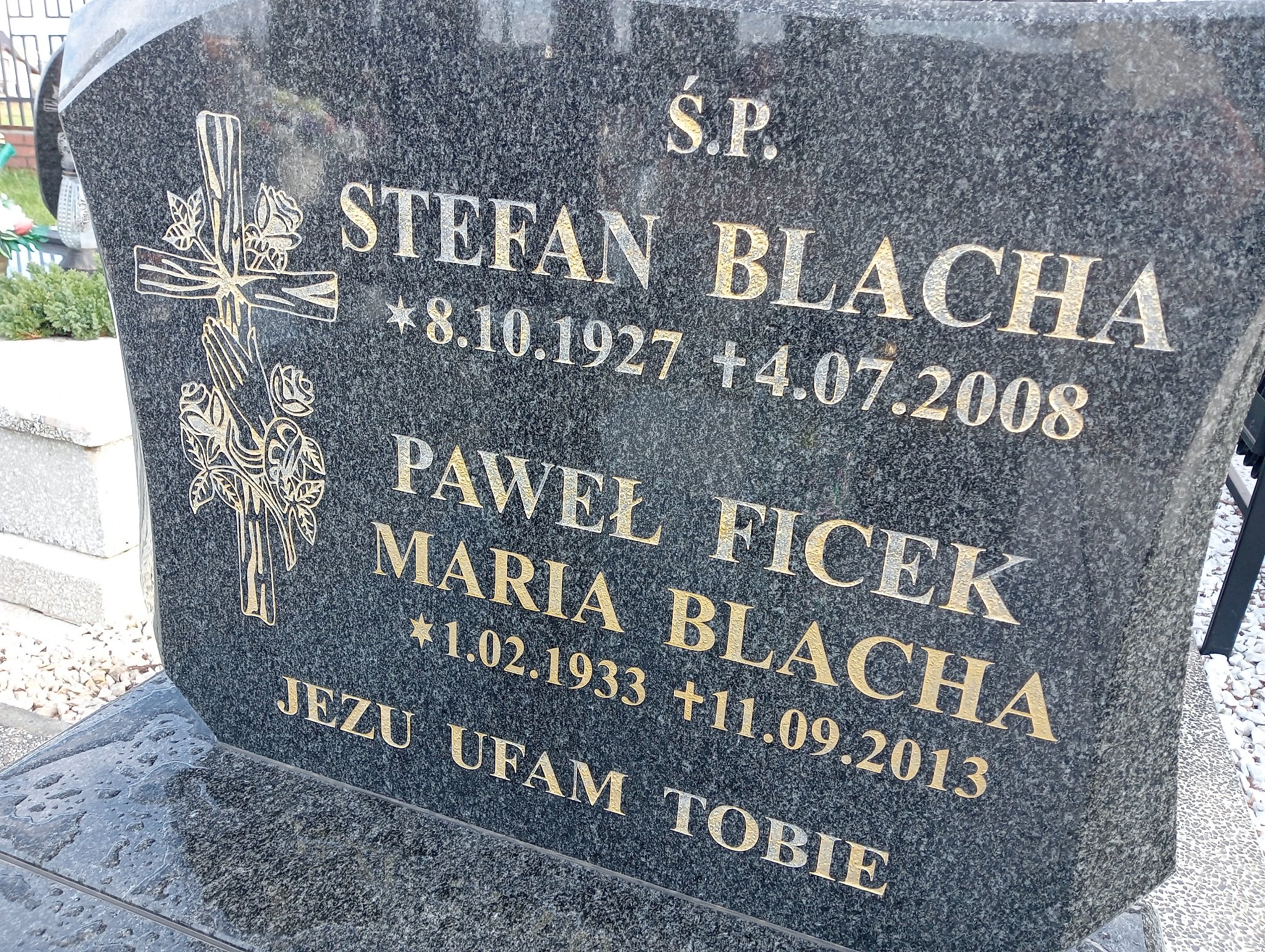 Stefan Blacha 1927 Tychy Cielmice - Grobonet - Wyszukiwarka osób pochowanych